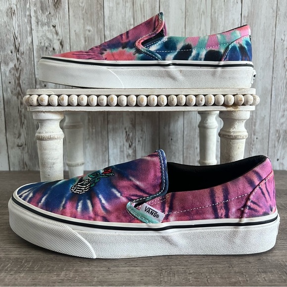 Vans Grateful Dead Tie Dye Slip On Sneakers 8.5 - Picture 4 of 6